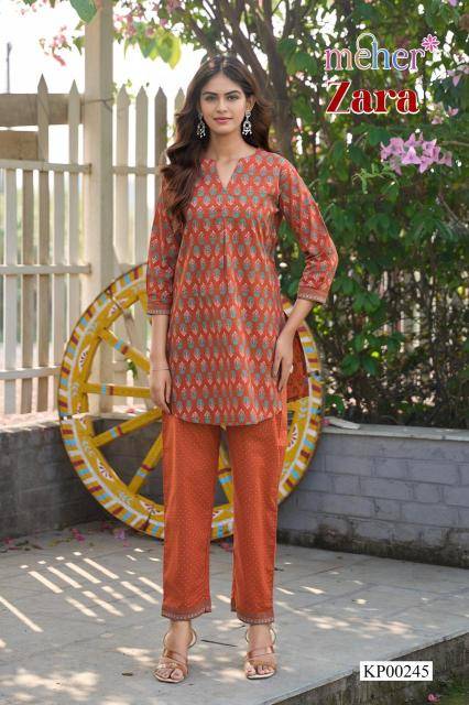 Meher zara coord set Bulk Kurti seller in kolkata